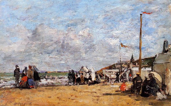 Trouville, Beach Scene I