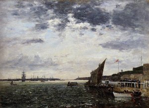 Study for 'Marines Landing in Brest Harbor'