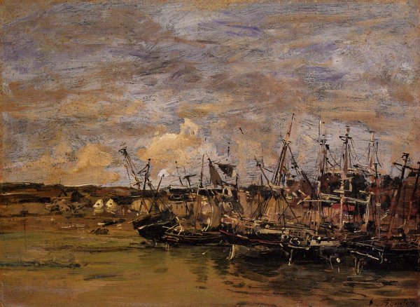 Portrieux, Fishing Boats at Low Tide