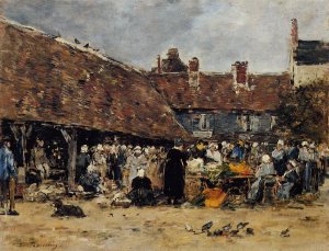 Market at Trouville I