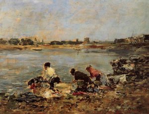 Laundresses on the Banks of the Touques II