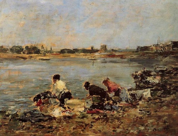 Laundresses on the Banks of the Touques I