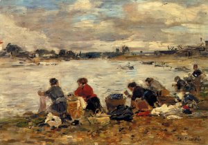 Laundresses on the Banks of the Touques VI