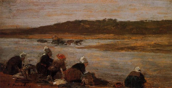 Laundresses on the Banks of the Touques VIII