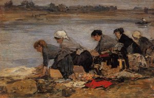 Laundresses on the Banks of the Touques XII