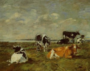 Cows near the Sea