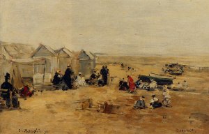 Deauville: Beach Scene