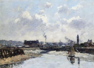 Trouville, the Port, Low Tide, Morning