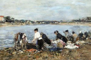 Laundresses on the Banks of the Touques 3