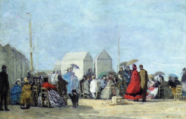 Beach Scene at Trouville I