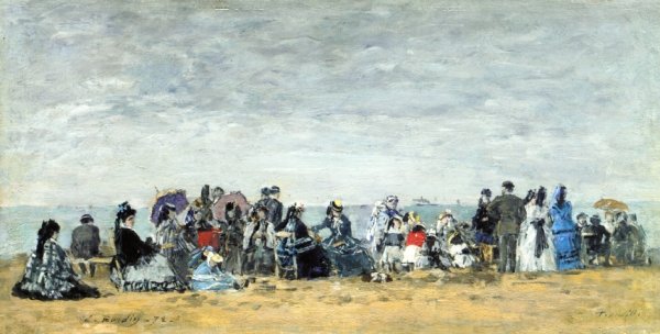 Beach Scene at Trouville II