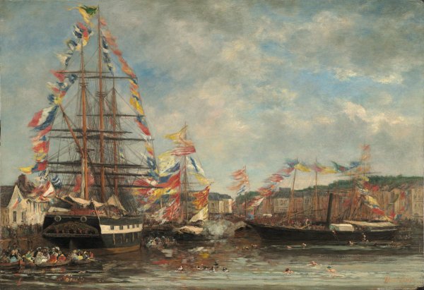 Festival in the Harbor of Honfleur