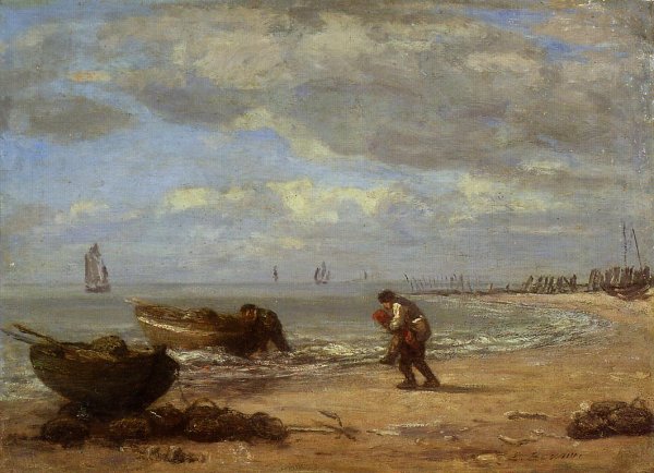 Low Tide near Honfleur 1854-1857