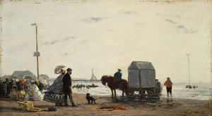 On the Beach at Trouville 1863