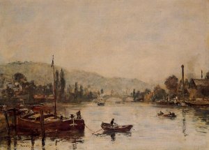 Rouen the Pont Corneille Fog Effect 1896