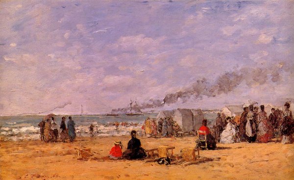 The Beach at Trouville 1868