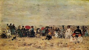 The Beach at Trouville 1880