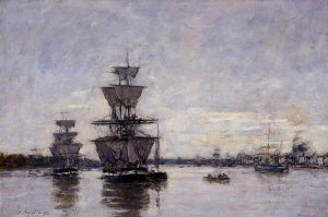 The Port at Saint-Vaast-la-Houghe 1892