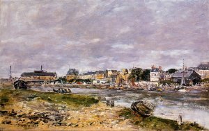 The Port of Trouville Low Tide 1897