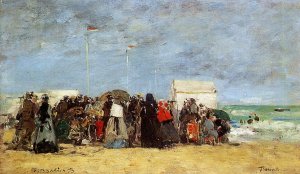 Trouville Beach Scene1 1873