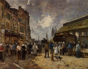 Trouville Fish Market 1871