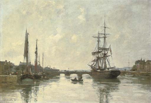 Le pont sur la Touques aA Trouville