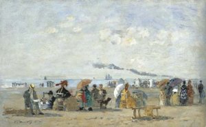 Trouville, Scene de plage