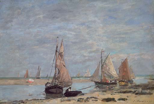 Voiliers aux environs de Trouville