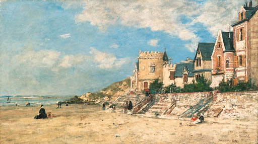 La Tour Malakoff et le rivage a Trouville