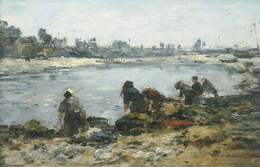 Laveuses au bord de La Touques 2