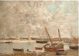 Camoret, the harbor 1876