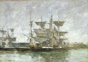 Anvers. Bateaux sur l'Escaut 1871-74