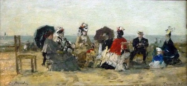 Figures on the beach at Trouville 2